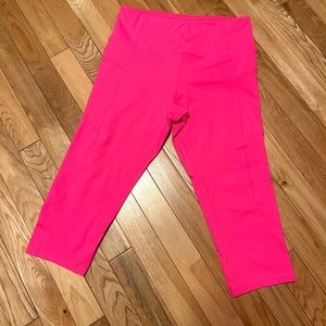 Zyia Hot Pink Crop Leggings